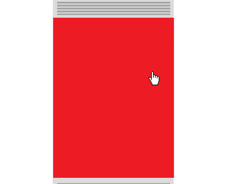 interscroller sliding panel